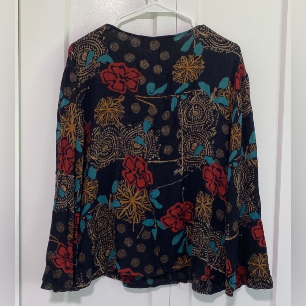 Boho Top with Bell Sleeves by Freestyle |Size 2X - Picture 5 of 5